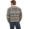Wrangler Men’s Dark Sapphire Sherpa Jacquard Jacket(Multi)