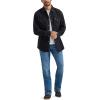 Wrangler Men’s Denim Light Wash Long Sleeve Snap Shirt(Black Denim)