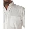 Wrangler Mens George Strait Solid Black Long Sleeve Button Down Shirt(White)