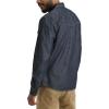 Wrangler Mens Iconic Denim Regular Fit Snap Shirt(Canyon Wash)