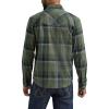 Wrangler Mens Iconic Denim Regular Fit Snap Shirt(Thyme Plaid)
