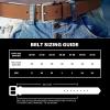 Wrangler Men’s Leather Belt, Country Casual Every Day Belt for Jeans(Light Brown)