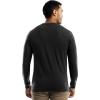 Wrangler Mens Long Sleeve Pocket T-Shirt with UPF(Black)