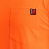 Wrangler Mens Long Sleeve Pocket T-Shirt with UPF(Orange)