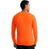 Wrangler Mens Long Sleeve Pocket T-Shirt with UPF(Orange)
