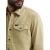 Wrangler Men’s Long Sleeve Shirt(Olive Gray (Twill))