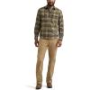Wrangler Men’s Long Sleeve Shirt(Thyme Plaid (Flannel))