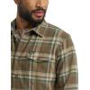 Wrangler Men’s Long Sleeve Shirt(Thyme Plaid (Flannel))