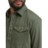 Wrangler Men’s Long Sleeve Shirt(Thyme (Twill))