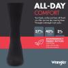 Wrangler Men’s Mid Weight Outdoor Socks – Work Socks for Men with Arch Support, Cushioned Toe & Heel – Size 6-12(Black)