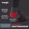 Wrangler Men’s Midweight Outdoor Work Socks, Cushioned, Arch Support, Size 6-12, Recycled Cotton, 3-Pack(Black (/Red/Grey))