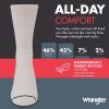 Wrangler Men’s Midweight Outdoor Work Socks, Cushioned, Arch Support, Size 6-12, Recycled Cotton, 3-Pack(White (/Red/Grey))