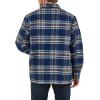 Wrangler Men’s Navy Plaid Lined Shirt Jacket
