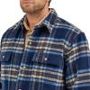 Wrangler Men’s Navy Plaid Lined Shirt Jacket