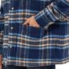 Wrangler Men’s Navy Plaid Lined Shirt Jacket