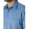 Wrangler Men’s Retro Two Pocket Long Sleeve Snap Shirt Discontinued(Blue)
