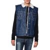 Wrangler Men’s Sherpa Lined Denim Vest(Denim/Sherpa)