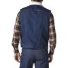 Wrangler Men’s Sherpa Lined Denim Vest(Denim/Sherpa)