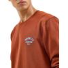 Wrangler Men’s Small Logo Crew Sweatshirt(Smoked Paprika)