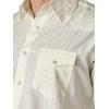 Wrangler Mens Sport Western Two Pocket Long Sleeve Snap Shirt(Light Tan)