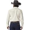 Wrangler Mens Sport Western Two Pocket Long Sleeve Snap Shirt(Light Tan)