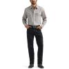 Wrangler Men’s Tough Comfort Regular Fit Jean(Caviar)