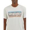 Wrangler Mens Western Crew Neck Short Sleeve Tee Shirt(Blue Fox Heather)
