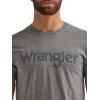 Wrangler Mens Western Crew Neck Short Sleeve Tee Shirt(Graphite Heather)