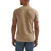 Wrangler Mens Western Crew Neck Short Sleeve Tee Shirt(Trench Coat Heather)