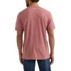 Wrangler Men’s Western Crew Neck Short Sleeve Tee Shirt(Withered Rose Heather)