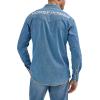 Wrangler Men’s X Hot Wheels Denim Work Shirt(Light Blue Denim)