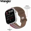 Wrangler® Mulit-Striped Silicone Band for Apple Watch®, Fits all Apple Watch® Series and Sizes(Mesa Stripe)