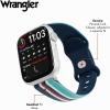 Wrangler® Mulit-Striped Silicone Band for Apple Watch®, Fits all Apple Watch® Series and Sizes(Painted Sky)