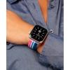 Wrangler® Mulit-Striped Silicone Band for Apple Watch®, Fits all Apple Watch® Series and Sizes(Sunset Stripe)