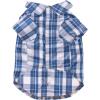 Wrangler Plaid Snap Pocket Dog Shirt – Western-Inspired Dog Clothes with Iconic Styling – Easy Snap Closures (L) Blue Multi(Medium)