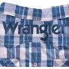 Wrangler Plaid Snap Pocket Dog Shirt – Western-Inspired Dog Clothes with Iconic Styling – Easy Snap Closures (L) Blue Multi(X-Small)