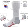 Wrangler Riggs Workwear Mens Ultra Dri Mid Calf Boot Socks 4 Pair(White)