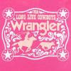 Wrangler Rope Buckle Logo TEE Navy M(Pink)