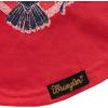 Wrangler Rope Buckle Logo TEE Navy M(Red)