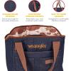 Wrangler Rope Denim Small Pet Carrier Tote Bag – Stylish & Durable Dog Purse for Cats & Dogs – Machine Washable Dog Carriers for Small Pets with 3 Pockets for Dog Accessories