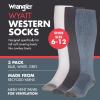 Wrangler Ryder Western Cowboy Boot Socks for Men – Over Calf, Cushioned Sole, Moisture-Wicking, Durable Design(Blue)