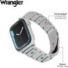 Wrangler® Silver Link Metal Band for Apple Watch®, Western Style, Fits all Apple Watch® Series and Sizes(Desert Jewel)