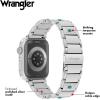 Wrangler® Silver Link Metal Band for Apple Watch®, Western Style, Fits all Apple Watch® Series and Sizes(Desert Jewel)