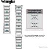 Wrangler® Silver Link Metal Band for Apple Watch®, Western Style, Fits all Apple Watch® Series and Sizes(Desert Jewel)