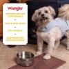 Wrangler Stainless Steel Dog Bowl – Heavy-Duty Double-Walled, Rust-Resistant, Non-Slip Silicone Base – Hygienic & Dishwasher Safe for Easy Cleaning (L)(Large)