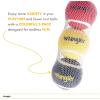 Wrangler Tennis Balls for Dogs – 3-Pack Non-Toxic Rubber Fetch Balls – High-Visibility Fetch Toys for Dogs – Standard 2.5″ Size – Interactive Dog Toys and Breeds