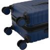 Wrangler Trunk Spinner Suitcase Set, Poseidon Blue, 3 Luggage Set(Poseidon Blue)