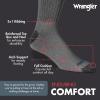 Wrangler Ultra Dry Crew Socks for Men – 12 Pk, Full Cushion, Arch Support, Moisture-Wicking, Steel Toe – fits shoe size 6-12(Grey)