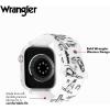 Wrangler® Western Icon Silicone Band for Apple Watch®, Fits all Apple Watch® Series and Sizes(White)