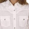 Wrangler White Girls Western Long Sleeve Top GW7001W(White)
